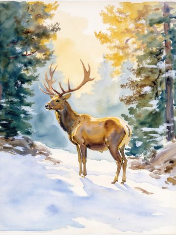 Cerf des neiges
